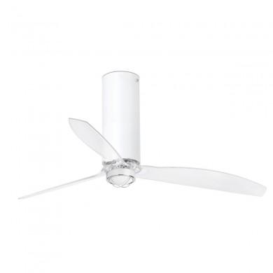 Ventilateur Plafond Tube Fan LED 128cm Blanc Brillant transparent FARO 32033-9