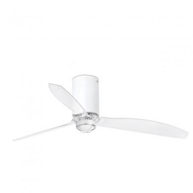 Ventilateur Plafond Mini Tube Fan LED 128cm Blanc transparent FARO 32039-9