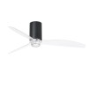 Ventilateur Plafond Mini Tube Fan LED 128cm Noir transparent FARO 32041-10