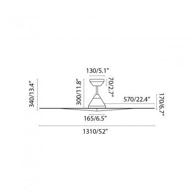 Ventilateur de Plafond Samos 132cm Blanc mat FARO 33729