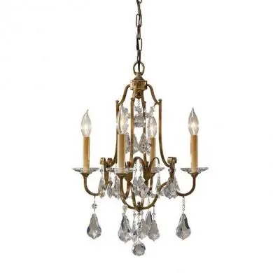 Lustre Valentina Bronze 4x60W E14 ELS_fevalentina4 FE-VALENTINA4 Lustre Valentina Bronze 4x60W E14 FEISS FE-VALENTINA4