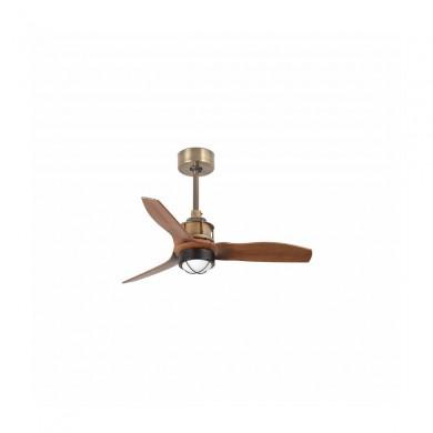 Ventilateur Plafond Just Fan LED 81cm Or vieilli bois FARO 33428-10