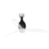 Ventilateur Plafond Mini Eterfan LED 128cm Noir transparent FARO 32027-10