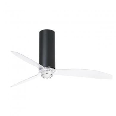 Ventilateur Plafond Tube Fan LED 128cm Noir transparent FARO 32036-10