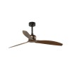 Ventilateur Plafond Copper Fan 128cm Noir mat bois FARO 33451