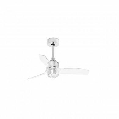 Ventilateur Plafond Just Fan LED 81cm Chrome Transparent FARO 33426-9