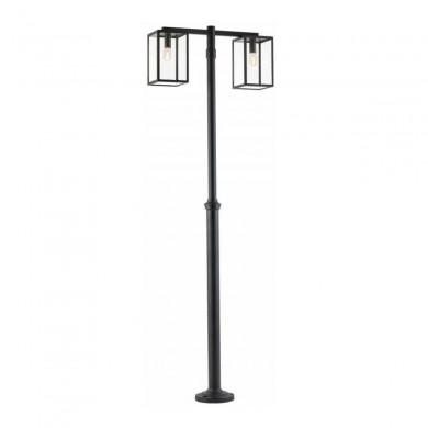 Lampadaire extérieur Lofoten 2x57W E27 Noir NORLYS 1947SV