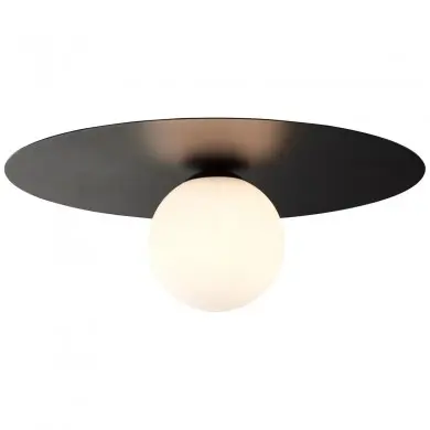 Plafonnier Boule ZON 1x10W G9 Noir BRILLIANT 76210/06