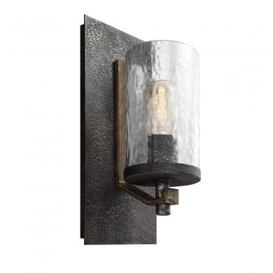 Applique Murale Angelo 1x60W E27 Chêne patiné Gris ELSTEAD LIGHTING QN-ANGELO1