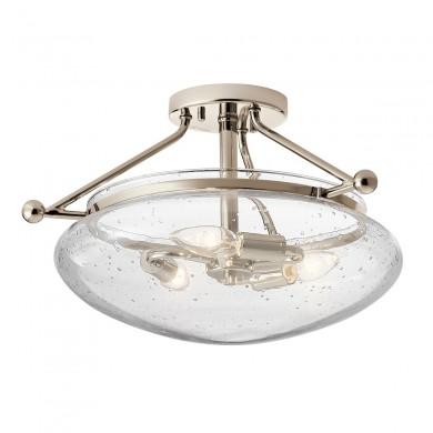 Plafonnier Belle 3x40W E14 Nickel Poli ELSTEAD LIGHTING QN-BELLE-SF-PN