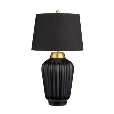 Lampe Céramique Bexley 1x60W E27 Noir Laiton Brossé ELSTEAD LIGHTING QN-BEXLEY-TL-BKBB