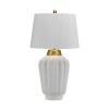 Lampe Bexley 1x60W E27 Blanc Laiton Brossé ELSTEAD LIGHTING QN-BEXLEY-TL-WBB