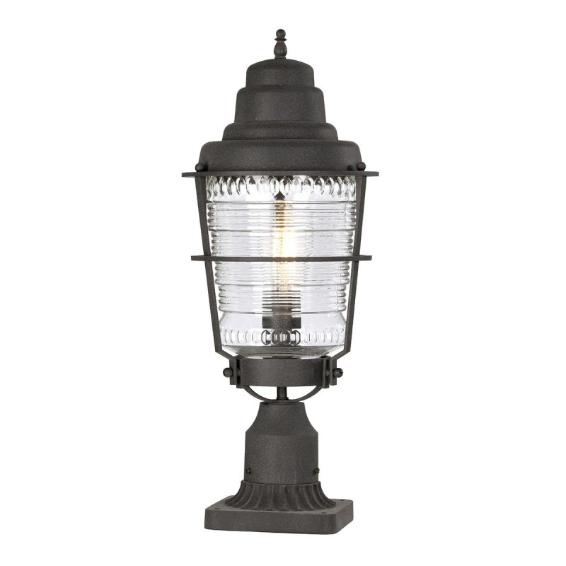 Borne Chance Harbor 1x60W E27 Zinc patiné ELSTEAD LIGHTING QN-CHANCE-HARBOR3