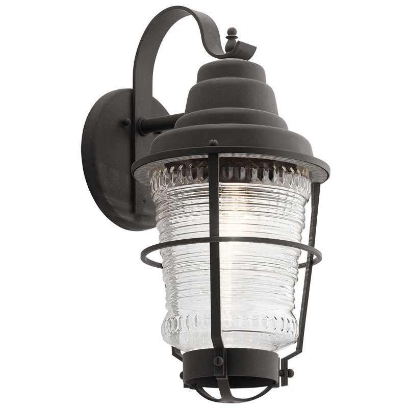 Applique extérieur Murale Chance Harbor 1x60W E27 Zinc patiné H551 ELSTEAD LIGHTING QN-CHANCE-HARBOR-L