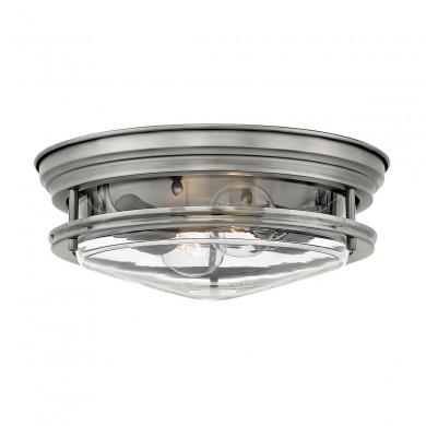 Plafonnier Salle de Bain Hadrian 2x40W E27 Nickel Antique ELSTEAD LIGHTING QN-HADRIAN-FS-AN-CLEAR