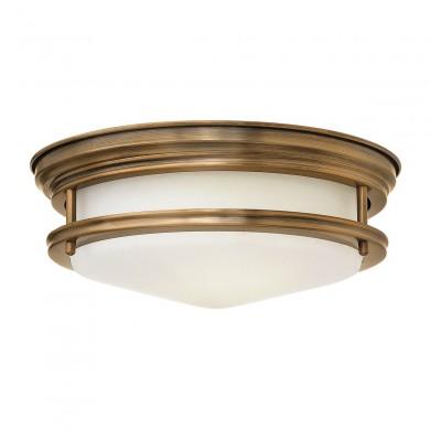 Plafonnier Salle de Bain Hadrian 2x40W E27 Bronze Brossé Opale ELSTEAD LIGHTING QN-HADRIAN-FS-BR-OPAL