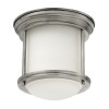 Plafonnier Salle de Bain Hadrian 1x60W E27 Nickel Antique Opale ELSTEAD LIGHTING QN-HADRIAN-MINI-F-AN-OPAL