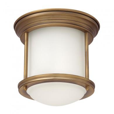 Plafonnier Salle de Bain Hadrian 1x60W E27 Bronze Brossé Opale ELSTEAD LIGHTING QN-HADRIAN-MINI-F-BR-OPAL