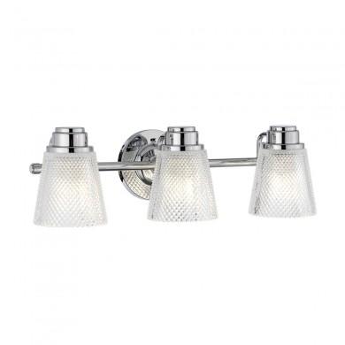 Applique Salle de Bain Hudson 3x3,5W G9 Chromé Poli ELSTEAD LIGHTING QN-HUDSON3-BATH