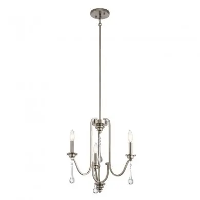 Lustre Karlee 3x60W E14 Etain ELSTEAD LIGHTING QN-KARLEE3