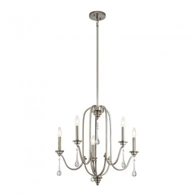 Lustre Karlee 5x60W E14 Etain ELS_QN-KARLEE5 QN-KARLEE5 Lustre Karlee 5x60W E14 Etain ELSTEAD LIGHTING QN-KARLEE5