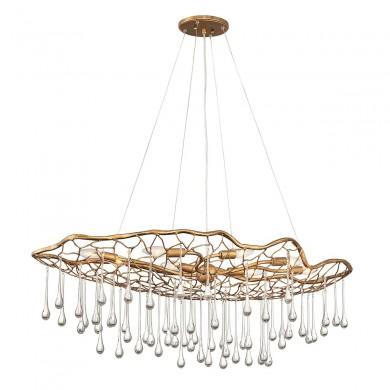 Suspension Laguna 8x40W E14 Or bruni ELSTEAD LIGHTING QN-LAGUNA-8P