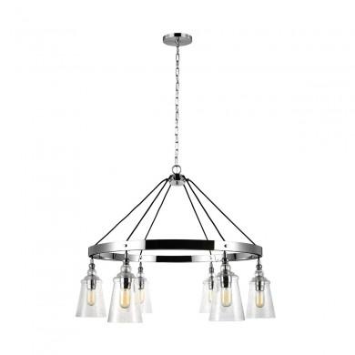 Suspension Loras 6x60W E27 Chromé ELSTEAD LIGHTING QN-LORAS6