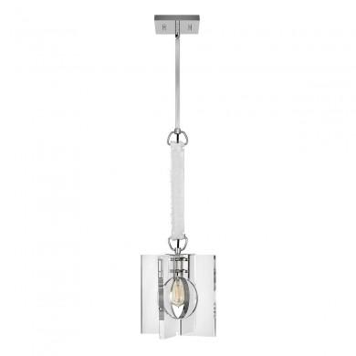 Suspension Ludlow 1x60W E27 Nickel Poli Transparent ELSTEAD LIGHTING QN-LUDLOW-1P-PN