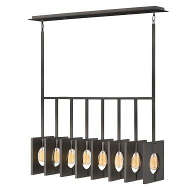 Suspension Ludlow 8x60W E27 Graphite brossé ELSTEAD LIGHTING QN-LUDLOW8-GR