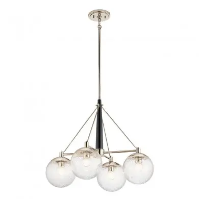 Suspension Marilyn 4x60W E27 Nickel Poli ELS_QN-MARILYN4 QN-MARILYN4 Suspension Marilyn 4x60W E27 Nickel Poli ELSTEAD LIGHTING QN-MARILYN4