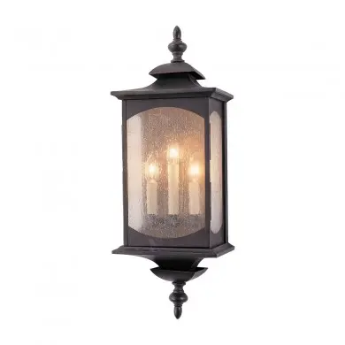 Applique extérieur Murale Market Square 3x60W E14 Bronze huilé ELSTEAD LIGHTING QN-MARKET-SQUARE-L