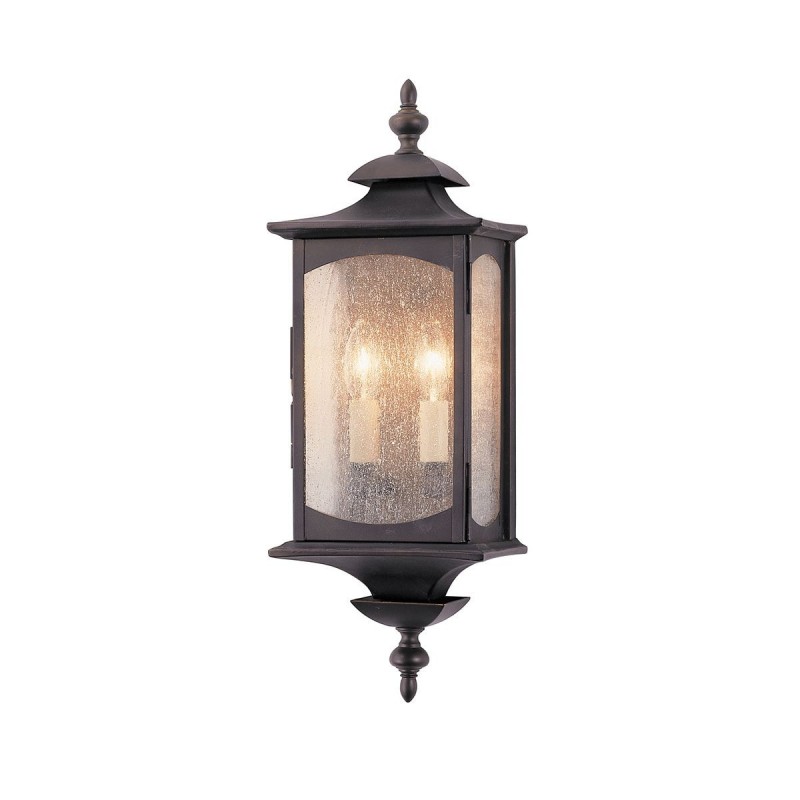 Applique Murale Market Square 2x60W E14 Bronze huilé ELSTEAD LIGHTING QN-MARKET-SQUARE-M