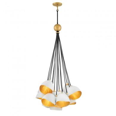 Suspension Nula 15x40W E14 Blanc Or ELSTEAD LIGHTING QN-NULA-15P