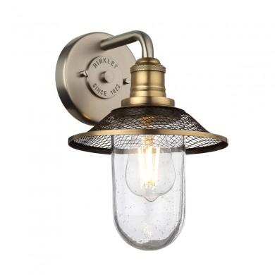 Applique Salle de Bain Rigby 1x40W E27 Nickel Antique Laiton ELSTEAD LIGHTING QN-RIGBY1-BATH-AN