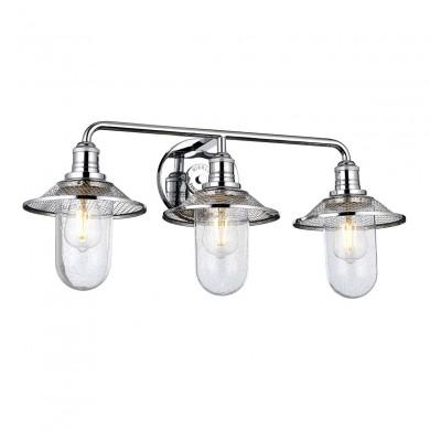 Applique Salle de Bain Rigby 3x40W E27 Chromé Poli ELSTEAD LIGHTING QN-RIGBY3-BATH-PC