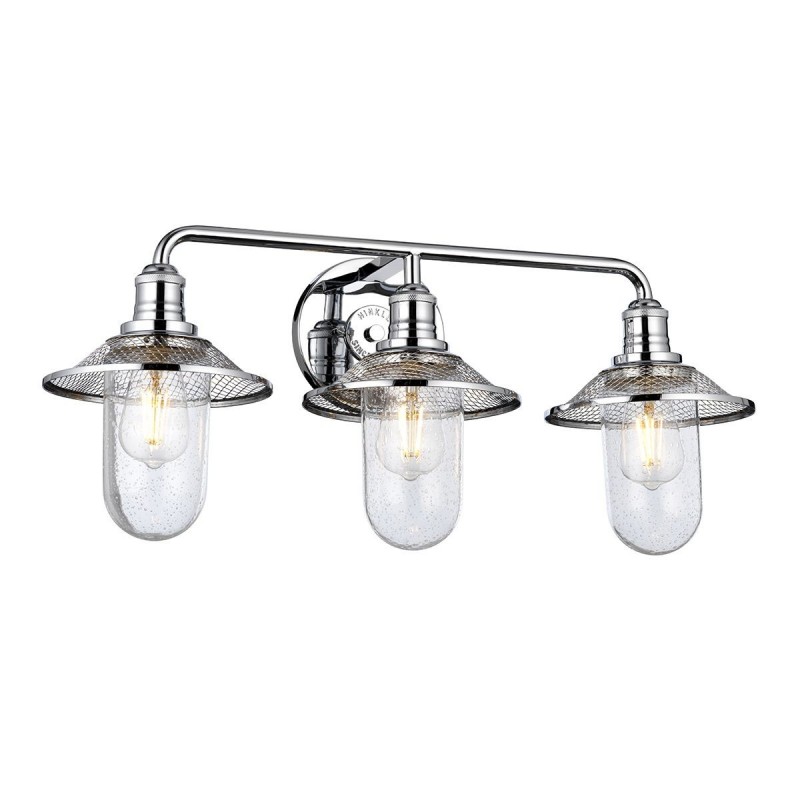 Applique Salle de Bain Rigby 3x40W E27 Chromé Poli ELSTEAD LIGHTING QN-RIGBY3-BATH-PC