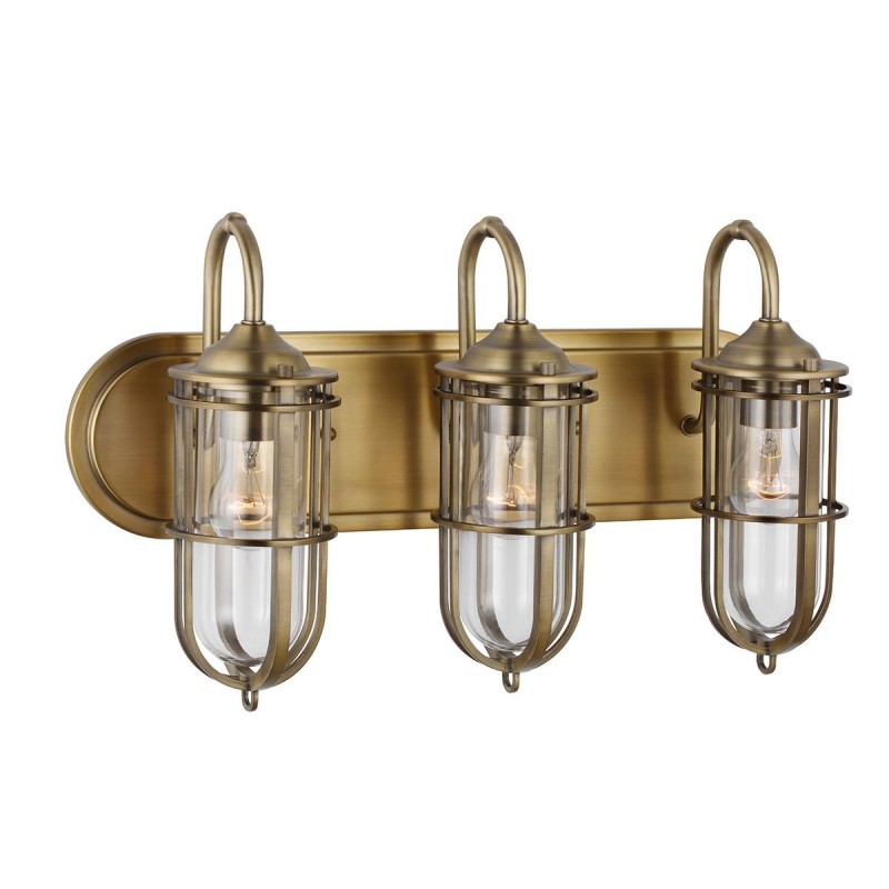 Applique Salle de Bain Urban Restoration 3x60W E27 Laiton antique foncé ELSTEAD LIGHTING QN-URBANREST3