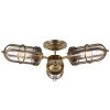 Plafonnier Salle de Bain Urban Restoration 3x60W E27 Laiton antique foncé ELSTEAD LIGHTING QN-URBANREST-3SF