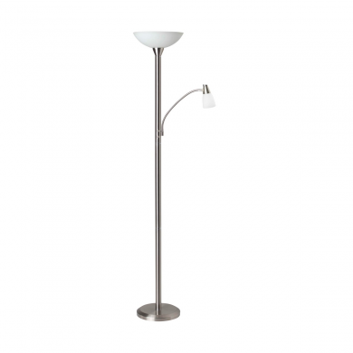 Lampadaire liseuse orientable LUCY 1x5 5W E27 ACIER BRILLIANT G93004/13