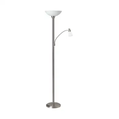 Lampadaire liseuse orientable LUCY 1x5 5W E27 ACIER BRI_G93004_13 G93004/13 Lampadaire liseuse orientable LUCY 1x5 5W E27 ACIER BRILLIANT G93004/13