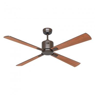 Ventilateur de Plafond Eco Neo III 132cm Bronze Noir Teck WiFi CASAFAN 949202