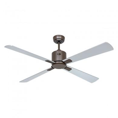 Ventilateur de Plafond Eco Neo III 132cm Bronze Wengé Argenté WiFi CASAFAN 949242