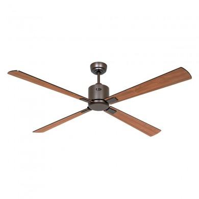 Ventilateur de Plafond Eco Neo III 152cm Bronze Noir Teck WiFi CASAFAN 949303