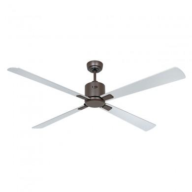 Ventilateur de Plafond Eco Neo III 152cm Bronze Argenté Wengé WiFi CASAFAN 949337