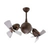 Ventilateur de Plafond Acqua 93cm Bronze Bois Vieilli ATLAS FAN AQ-TB-WDBW