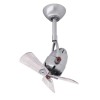 Ventilateur de Plafond Diane 40cm Nickel Bois Vieilli ATLAS FAN DI-BN-WDBW