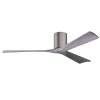 Ventilateur de Plafond Irene-3H 152cm Etain Bois Vieilli ATLAS FAN IR3H-BP-BW-60