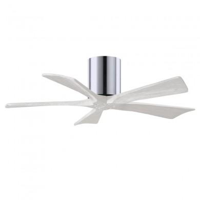 Ventilateur Plafond Irene-5H 107cm Chromé Poli Blanc ATLAS FAN IR5H-CR-MWH-42