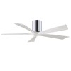 Ventilateur Plafond Irene-5H 132cm Chromé Poli Blanc ATLAS FAN IR5H-CR-MWH-52