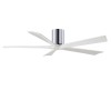 Ventilateur de Plafond Irene-5H 152cm Chromé Poli Blanc ATLAS FAN IR5H-CR-MWH-60